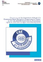 Négociation collective : observations sur les dispositions relatives à la Commission Santé Sécurité et Conditions de Travail au sein des accords Comité Social Economique signés en 2023 dans la région Nouvelle-Aquitaine