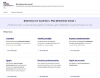 "Mes démarches travail" : Nouveau portail aux entreprises