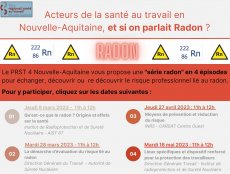 Acteurs de la santé au travail en Nouvelle-Aquitaine, et si on parlait Radon ?